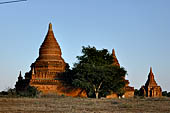 Bagan Myanmar. View of the various stupas close to Buledi. 